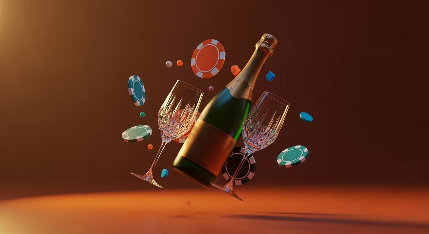 Libro di glossario aperto con icone di terminologia da casinò e simboli di slot